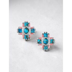 Montana Silversmiths Turquoise Blush Earrings Retail $90 NEW